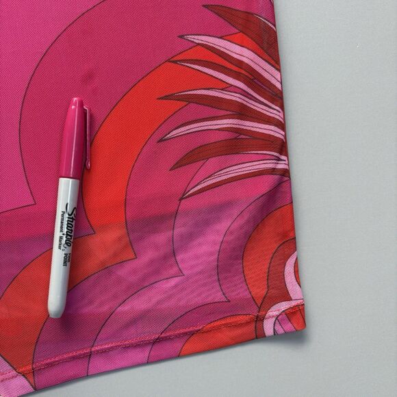 Farm Rio Women Large Endless Floral Tulle Midi Dress Pink Toucan Tropical Hawaii - Picture 14 of 16